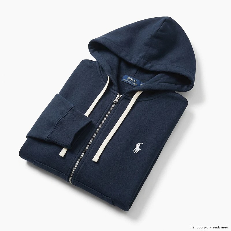 Ralph Lauren Polo series simple style navy blue hoodie