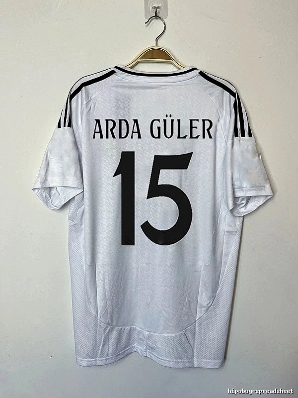 Real Madrid Relaxed Bellingham #5 soccer jersey White Real Madrid with Designer-Inspired Detail