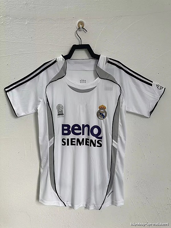 Real Madrid Streetwear Retro Teka soccer jersey White Retro Football with Logo Accent