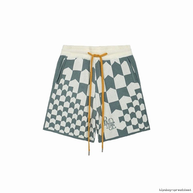 RHUDE Checkered Casual Shorts