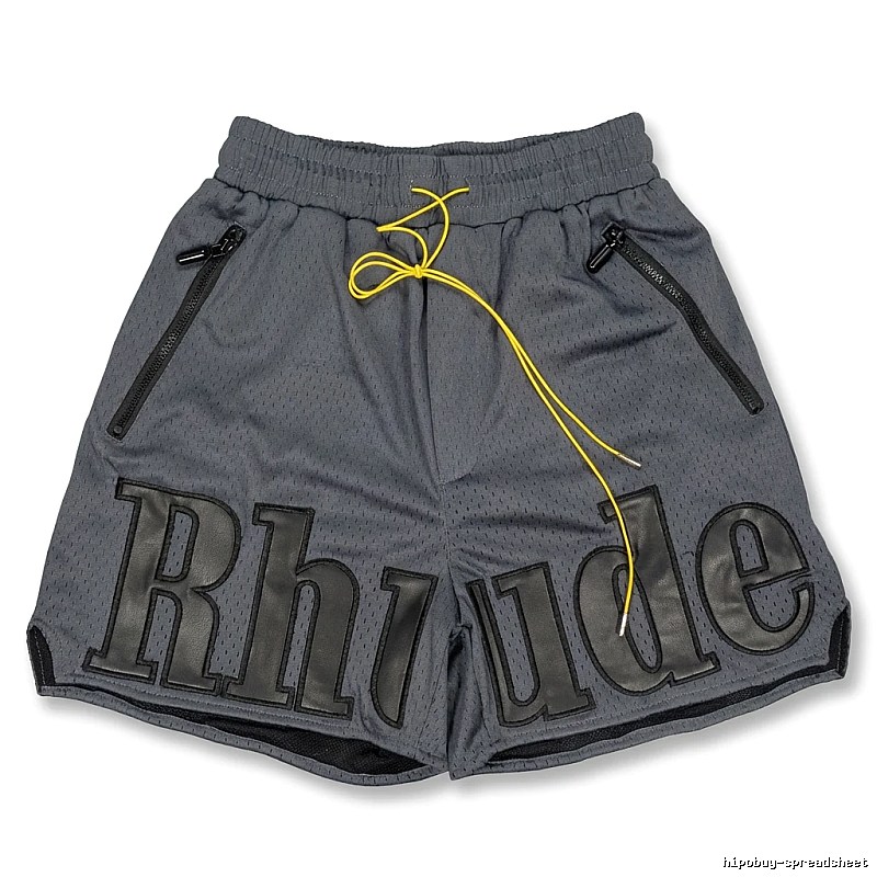 RHUDE sporty grey shorts