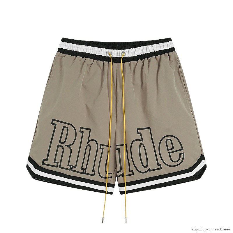 RHUDE sporty khaki shorts
