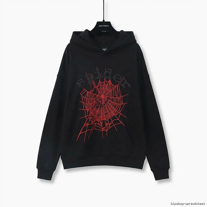 Sp5der cobweb - style black sweatshirt