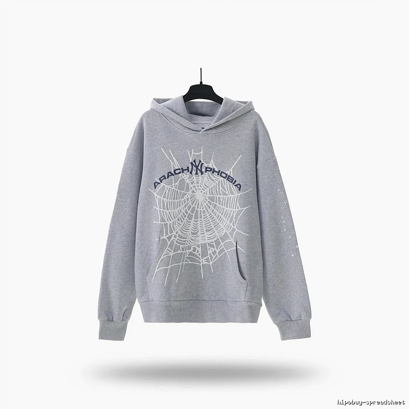 Sp5der Spider Series Grey Streetwear Sweatshirt