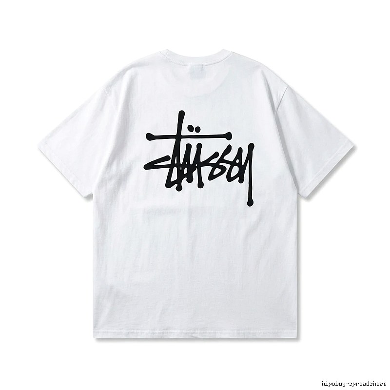 Stussy basic graffiti-style white T-shirt