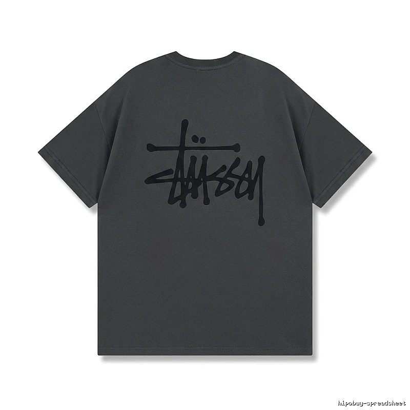 Stussy basic street style gray T-shirt