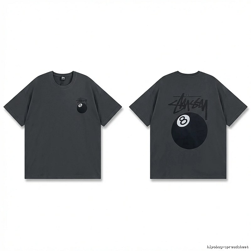 Stussy No.8 Retro Black T-shirt