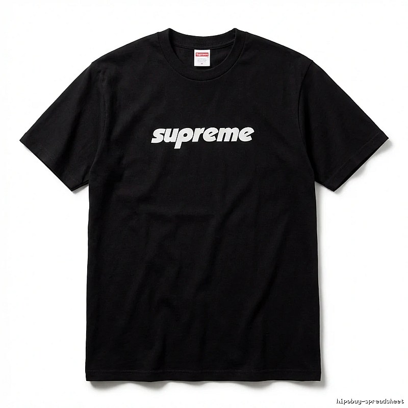 Supreme basic black T-shirt