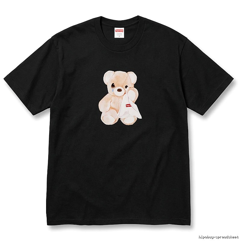 Supreme Bear Print Black T-shirt