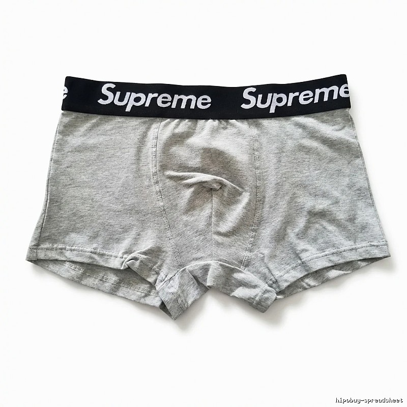 Supreme minimalist light gray underwear