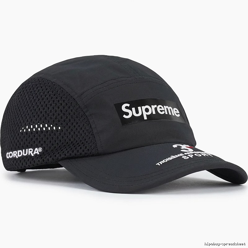 Supreme minimalist style black hat