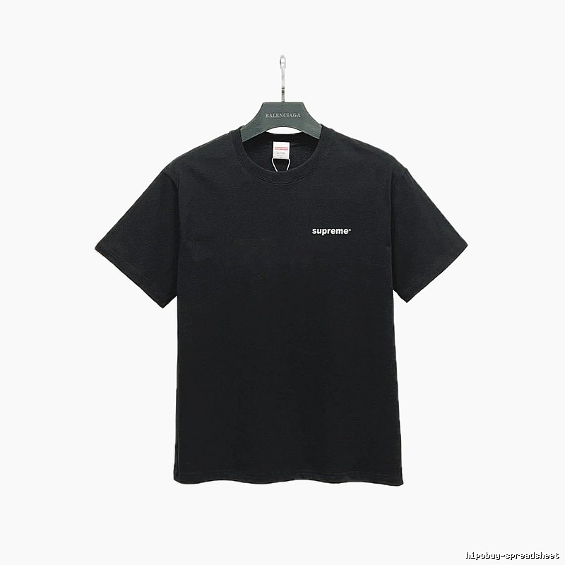 Supreme Small Logo Series Street Style Black T-Shirt