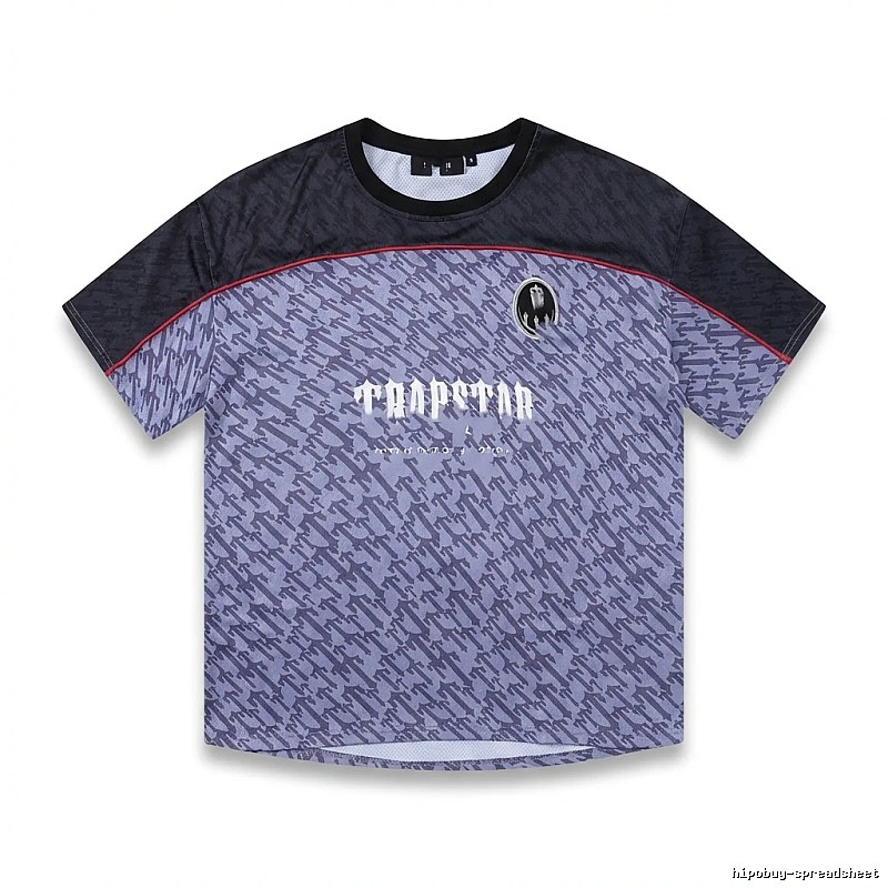 Trapstar Dark Purple and Black Short-sleeve