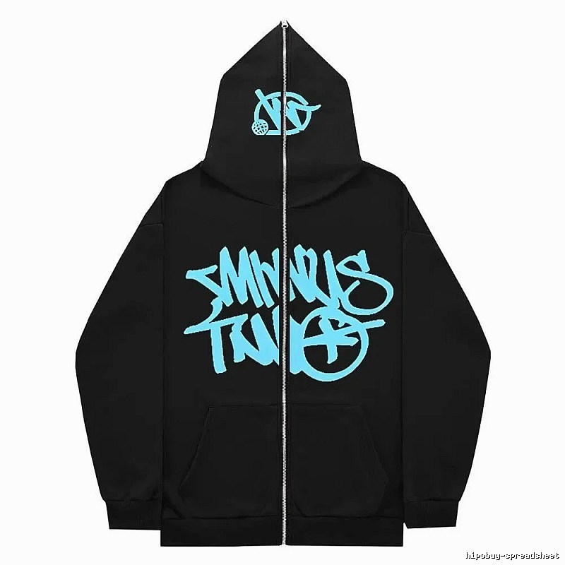 Trapstar Urban Graphic zip hoodie Black Zip Pink with Statement Pattern